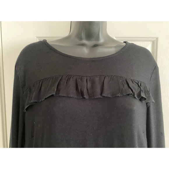 New Old Navy Dress Large Long Sleeve Ruffled Emerald Green - Picture 3 of 10